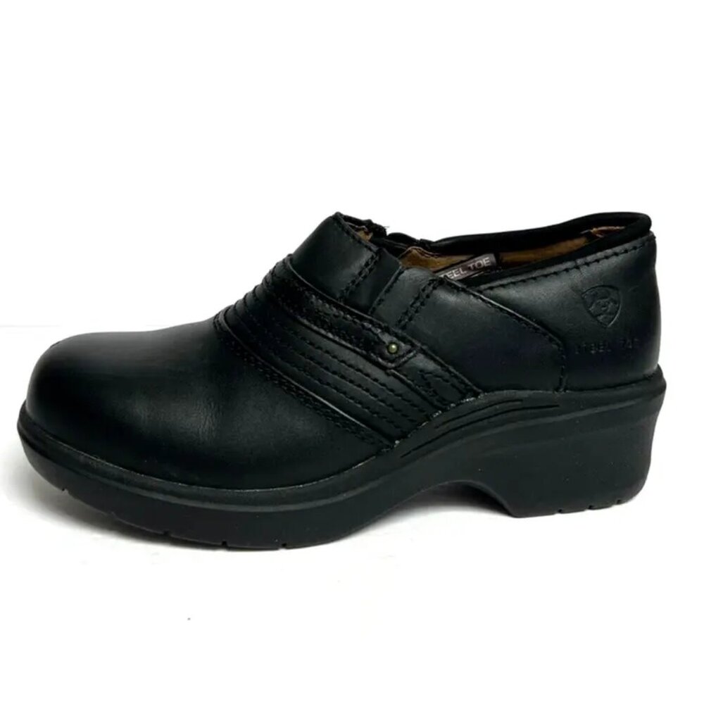 Ariat Womens Steel Toe Clog Black Size 6.5 M